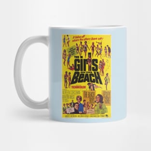 Vintage Movie - Girls On The Beach Poster Mug